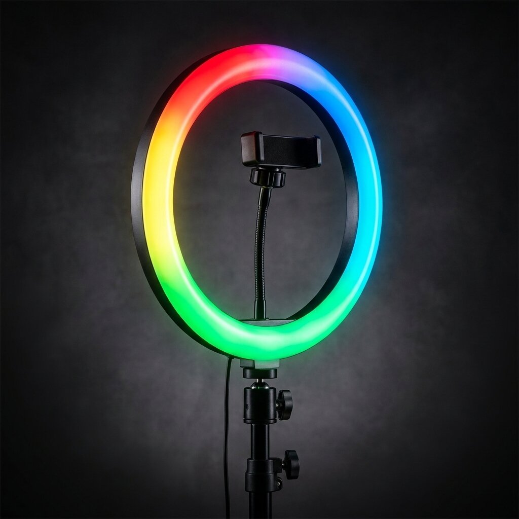 26cm RGB Ringlicht mit Stativ