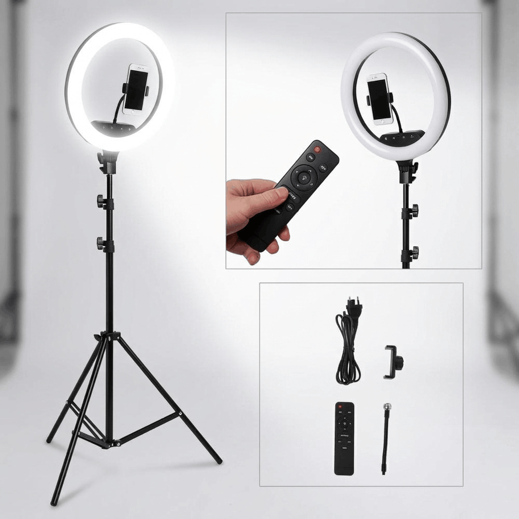 36cm Premium Ringlicht mit Stativ