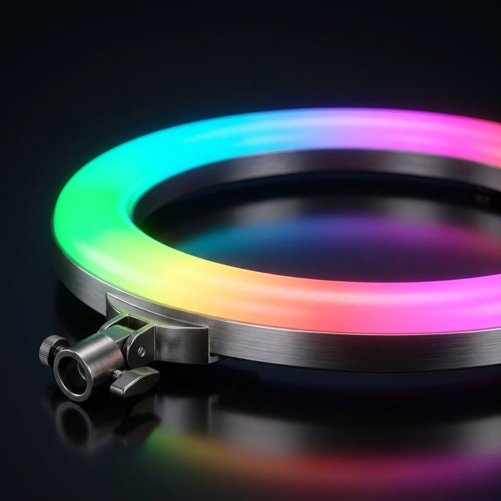 54cm RGB Ringlicht Nahaufnahme