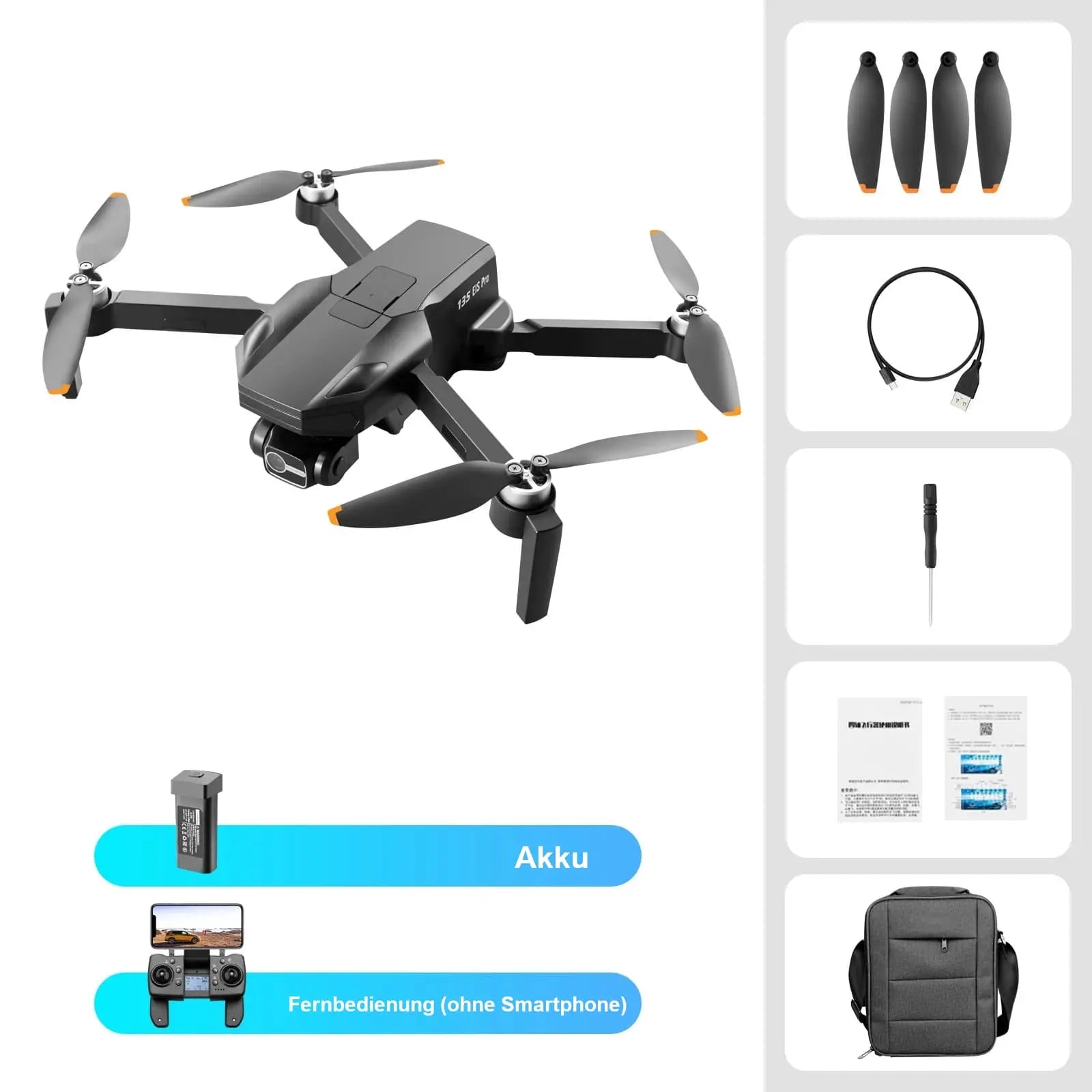 Drone P135 - black