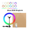 26cm RGB Ringlicht ohne Stativ