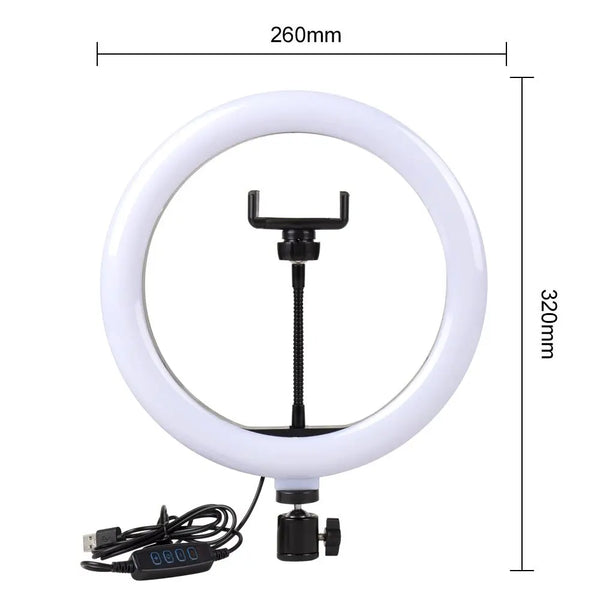 26cm ring light without tripod